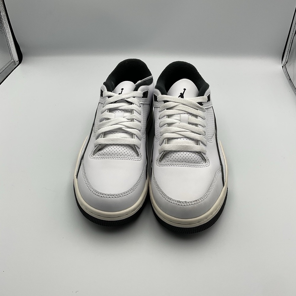 JordanFlightCourt White Black Hf3255-100 Men's Low‎ Lace-up Sneakers Size 8